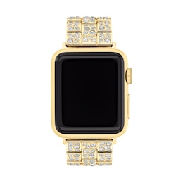 Ladies' Coach Apple Straps Gold-Tone Crystal Interchangeable Replacement Band Smart Watch Attachment (Model: 14700258)