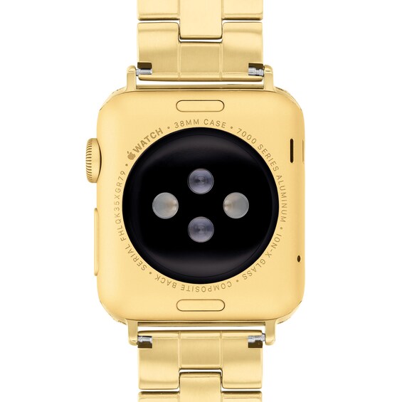 Ladies' Coach Apple Straps Gold-Tone Crystal Interchangeable Replacement Band Smart Watch Attachment (Model: 14700258)