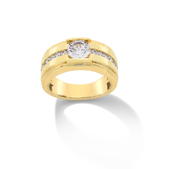 2 CT. T.w. Lab-Grown Diamond Channel-Set Ring in 10K Gold (F/Si2)