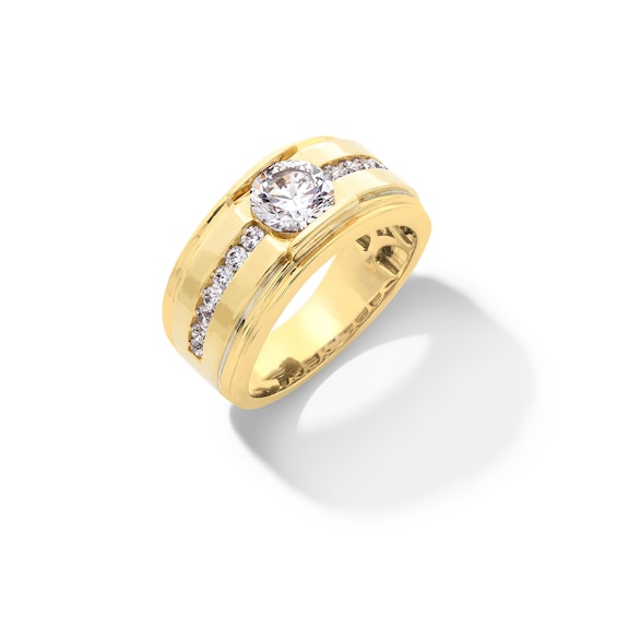 2 CT. T.w. Lab-Grown Diamond Channel-Set Ring in 10K Gold (F/Si2)