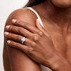 Thumbnail Image 2 of 2-3/8 CT. T.W. Oval Certified Lab-Grown Diamond Double Collar Engagement Ring in 14K Gold (F/VS2)