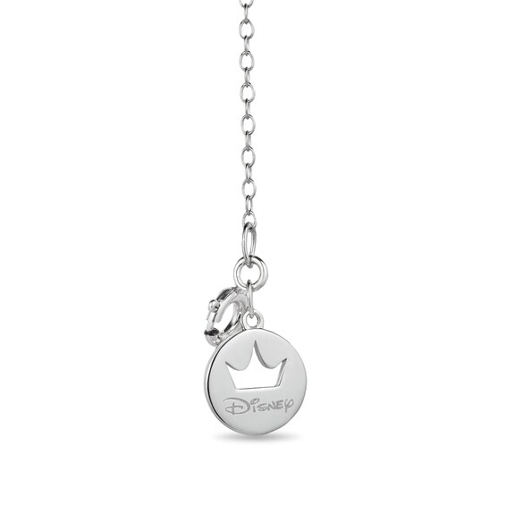 Enchanted Disney Belle Yellow Sapphire and 1/4 CT. T.w. Diamond Rose Necklace in Sterling Silver and 10K Gold - 19â