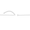 Thumbnail Image 3 of Princess-Cut White Topaz and Round Sky Blue Topaz Bar Necklace in Sterling Silver