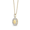 Thumbnail Image 2 of 1 CT. T.W. Diamond Openwork Greek Key Border Pendant in 10K Gold - 22”