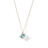 Thumbnail Image 1 of 8.0mm Swiss Blue Topaz Solitaire Pendant in 10K Gold