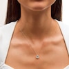 Thumbnail Image 2 of 8.0mm Swiss Blue Topaz Solitaire Pendant in 10K Gold