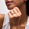 Thumbnail Image 2 of 1 CT. T.W. Emerald-Cut Certified Lab-Grown Diamond Bezel-Set Seven Stone Anniversary Band in 14K Gold (F/VS2)
