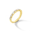 Thumbnail Image 3 of 1 CT. T.W. Emerald-Cut Certified Lab-Grown Diamond Bezel-Set Seven Stone Anniversary Band in 14K Gold (F/VS2)