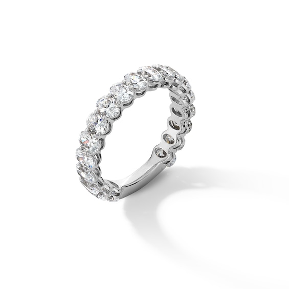 2 CT. T.w. Oval Certified Lab-Grown Diamond Eternity Band in 14K White Gold (F/Vs2)