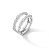 Thumbnail Image 2 of 1-1/2 CT. T.W. Marquise and Round Certified Lab-Grown Diamond Solitaire Enhancer in 14K White Gold (F/VS2)
