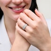 Thumbnail Image 2 of 1 CT. T.W. Certified Baguette and Round Diamond Multi-Row Anniversary Band in 14K White Gold (I/SI2)