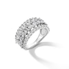 Thumbnail Image 3 of 3 CT. T.W. Marquise and Round Certified Lab-Grown Diamond Multi-Row Anniversary Band in 14K White Gold (F/VS2)