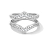 Thumbnail Image 1 of 5/8 CT. T.W. Diamond Double Row Chevron Solitaire Enhancer in 14K White Gold