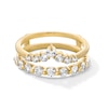 Thumbnail Image 1 of 1 CT. T.W. Diamond Graduated Chevron Solitaire Enhancer in 14K Gold