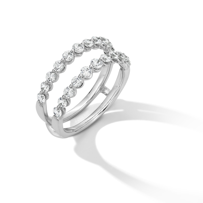 Main Image 2 of 1 CT. T.W. Diamond Solitaire Enhancer in 14K White Gold