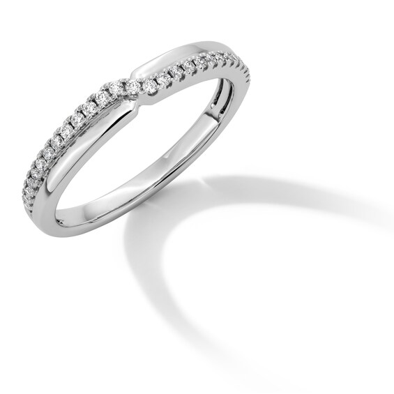 1/6 CT. T.w. Diamond Split Stackable Anniversary Band in 10K White Gold