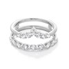 Thumbnail Image 1 of 1 CT. T.W. Diamond Graduated Chevron Solitaire Enhancer in 14K White Gold