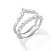 Thumbnail Image 3 of 1 CT. T.W. Diamond Graduated Chevron Solitaire Enhancer in 14K White Gold