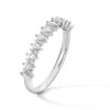 Thumbnail Image 3 of 3/8 CT. T.W. Marquise and Round Diamond Alternating Stackable Anniversary Band in 14K White Gold