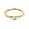 Thumbnail Image 1 of 1/8 CT. Diamond Bezel-Set Solitaire Stackable Anniversary Band in 10K Gold (I/I2)