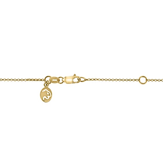 Effyâ¢ Collection Sideways Emerald-Cut Emerald and 1/8 CT. T.w. Diamond Frame Necklace in 14K Gold