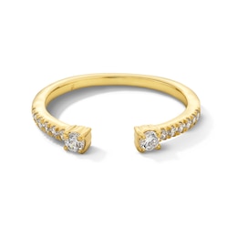 1/4 CT. T.W. Diamond Open Shank Stackable Anniversary Band in 14K Gold - Size 7