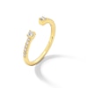 Thumbnail Image 3 of 1/4 CT. T.W. Diamond Open Shank Stackable Anniversary Band in 14K Gold - Size 7
