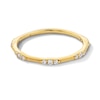 Thumbnail Image 1 of 1/6 CT. T.W. Diamond Bamboo Vintage-Style Stackable Anniversary Band in 10K Gold
