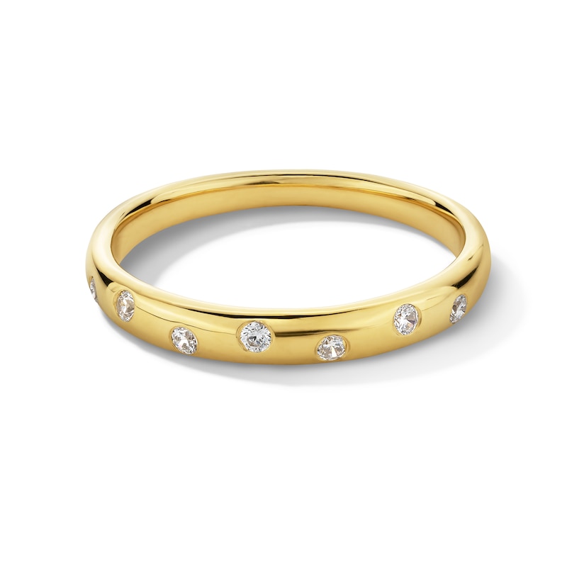 Main Image 1 of 1/10 CT. T.W. Diamond Bubbles Stackable Anniversary Band in 10K Gold
