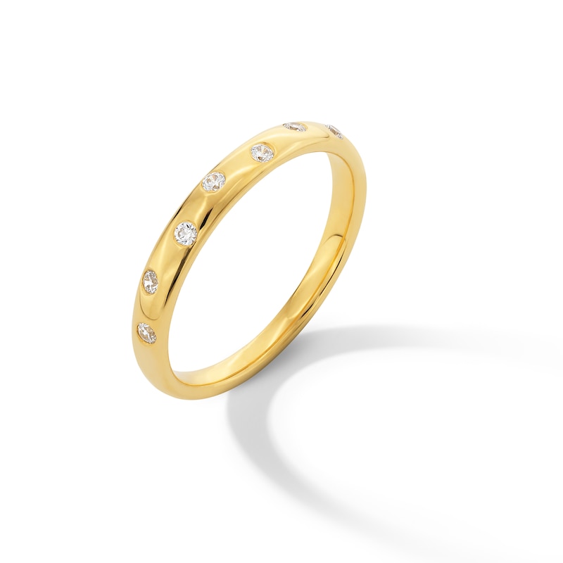 Main Image 3 of 1/10 CT. T.W. Diamond Bubbles Stackable Anniversary Band in 10K Gold