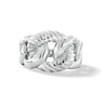 Thumbnail Image 3 of Twist Rope Chain Link Ring in Semi-Solid Sterling Silver - Size 7.75