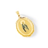Thumbnail Image 1 of Virgin Mary Oval Medal Necklace Charm in Solid 14K Gold