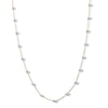 Thumbnail Image 1 of Diamond-Cut Oval Bead Station Necklace in 14K Two-Tone Gold