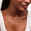 Thumbnail Image 2 of Diamond-Cut Oval Bead Station Necklace in 14K Two-Tone Gold