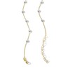 Thumbnail Image 3 of Diamond-Cut Oval Bead Station Necklace in 14K Two-Tone Gold