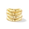 Thumbnail Image 3 of Sculpted Coil Multi-Row Ring in Solid 14K Gold - Size 7