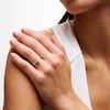 Thumbnail Image 2 of 1/2 CT. T.W. Pear-Shaped Diamond Frame Engagement Ring in 14K White Gold