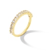 Thumbnail Image 3 of 1 CT. T.W. Oval and Emerald-Cut Diamond Alternating Anniversary Band in 14K Gold