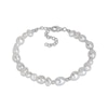 Thumbnail Image 1 of 5.0-8.0mm Baroque Freshwater Cultured Pearl and 3.0mm Bead Bracelet in Sterling Silver - 9.5”
