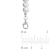 Thumbnail Image 2 of 5.0-8.0mm Baroque Freshwater Cultured Pearl and 3.0mm Bead Bracelet in Sterling Silver - 9.5”
