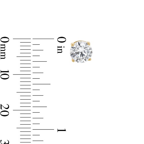 2 CT. T.w. Certified Lab-Grown Diamond Solitaire Stud Earrings in 14K Gold (F/Si2