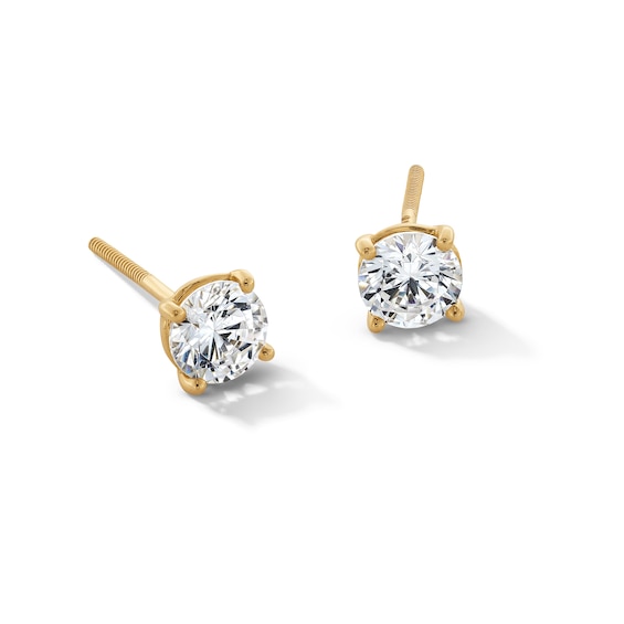 3/4 CT. T.w. Certified Lab-Grown Diamond Solitaire Stud Earrings in 14K Gold (F/Si2)