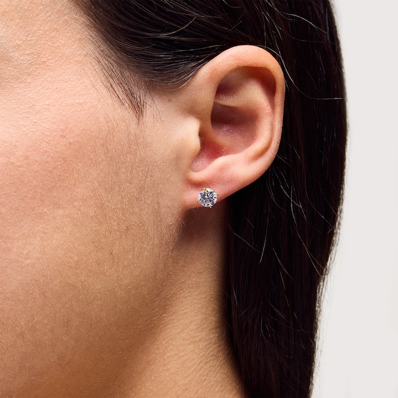 Main Image 2 of 1-1/2 CT. T.W. Certified Lab-Grown Diamond Solitaire Stud Earrings in 14K Gold (F/SI2)