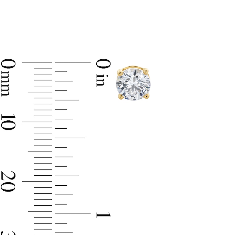 Main Image 3 of 1-1/2 CT. T.W. Certified Lab-Grown Diamond Solitaire Stud Earrings in 14K Gold (F/SI2)