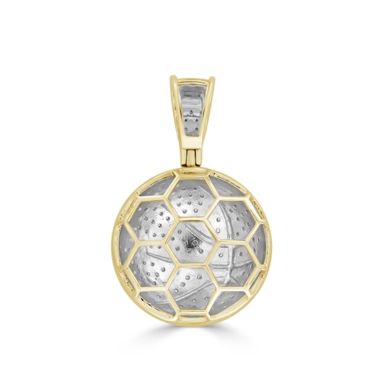 1/4 CT. T.w. Diamond Basketball Necklace Charm in 10K Gold