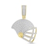 Thumbnail Image 1 of 1/4 CT. T.W. Diamond Football Helmet Necklace Charm in 10K Gold