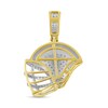 Thumbnail Image 2 of 1/4 CT. T.W. Diamond Football Helmet Necklace Charm in 10K Gold