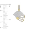 Thumbnail Image 3 of 1/4 CT. T.W. Diamond Football Helmet Necklace Charm in 10K Gold