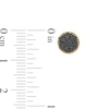 Thumbnail Image 3 of 1/6 CT. T.W. Black Multi-Diamond Stud Earrings in 10K Gold