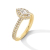 Thumbnail Image 3 of 1 CT. T.W. Marquise-Cut Diamond Frame Double Row Shank Engagement Ring in 14K Gold